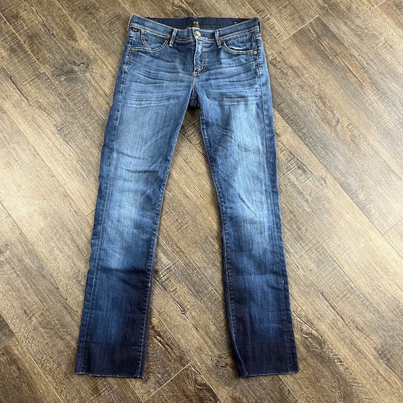 Citizens Of Humanity Denim - Citizens of Humanity Cropped Straight Jeans Pants Denim ((size 28))